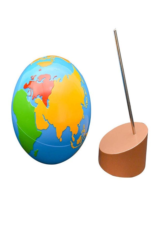 Kghios Montessori Globe - World Parts Science and Cultural Geography Materials Continental Globe and Sandpaper Globe Early Education Teaching aids Toys - Image 4