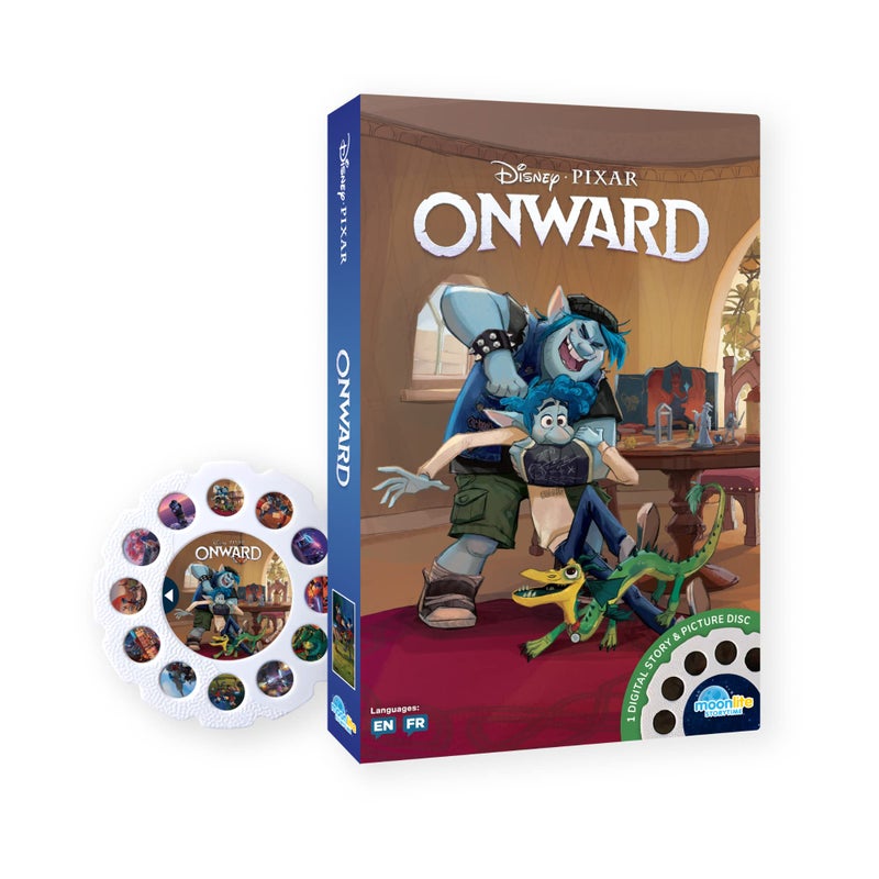 Moonlite Storytime - Disney Pixar Onward Storytime Disc - A Magical Way to Read Together - Projector Sold Separately - Digital Story w/ Sound FX - Learning Gifts for Kids Ages 1 Year & Up - Image 1