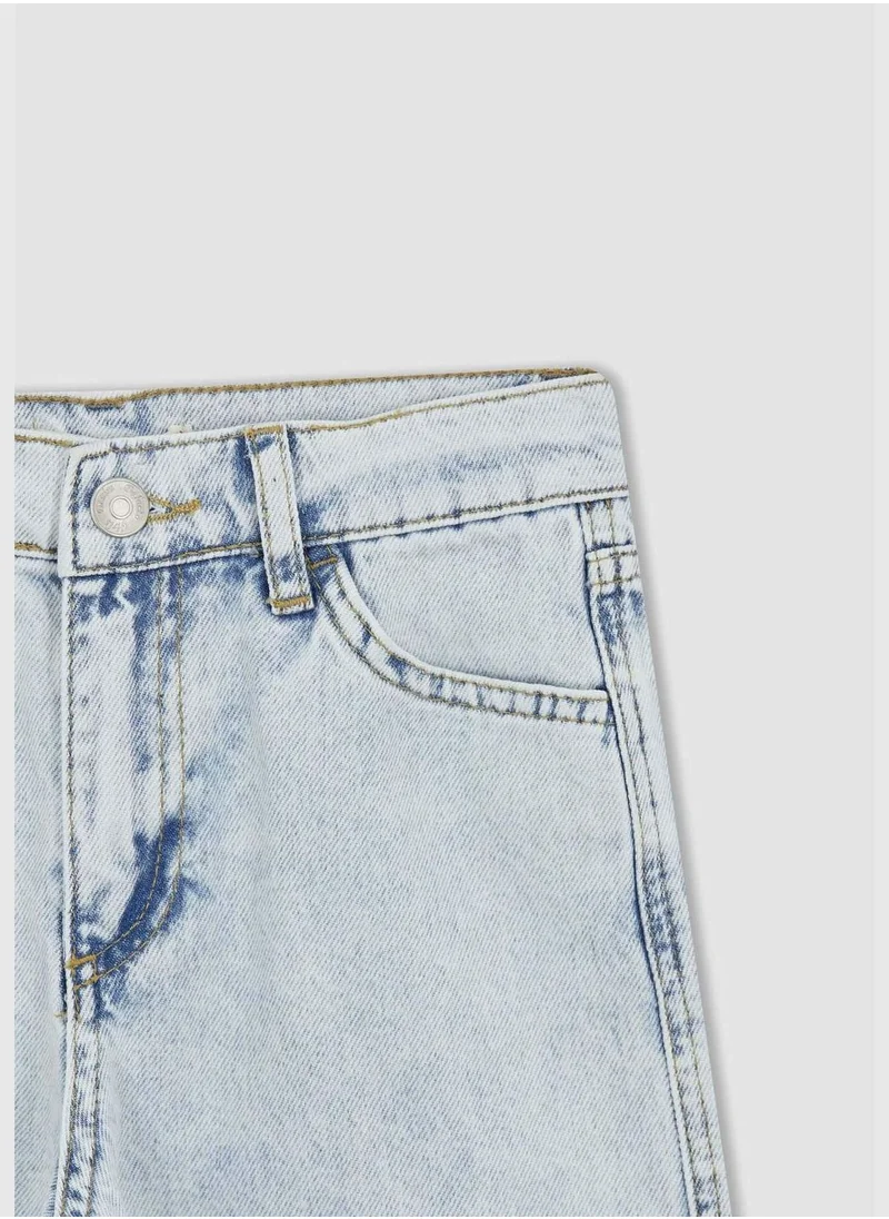 ديفاكتو Girl Wide Leg Denim Trousers