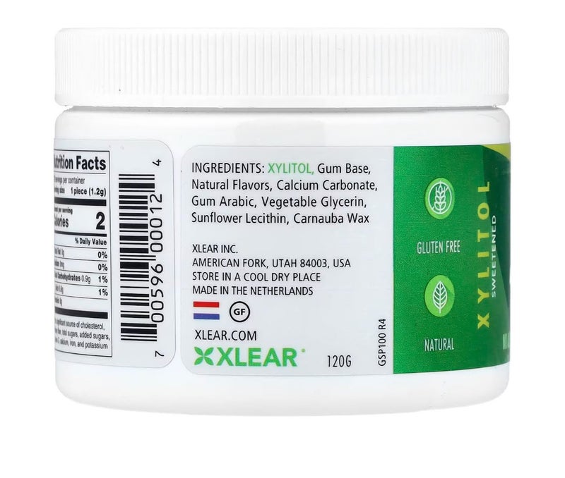 Xlear, Spry®, Sugar-Free Gum, Natural Spearmint, 100 Pieces - Image 3