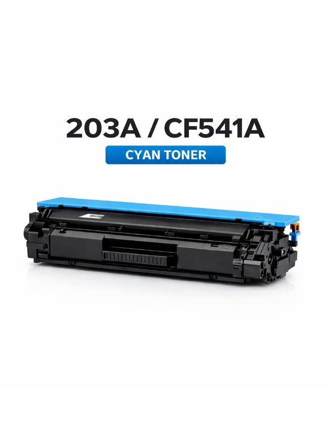 مالتي كلر خرطوشة حبر متوافقة HP 203A CF541A سماوي – حبر ليزر عالي الجودة - Image 1