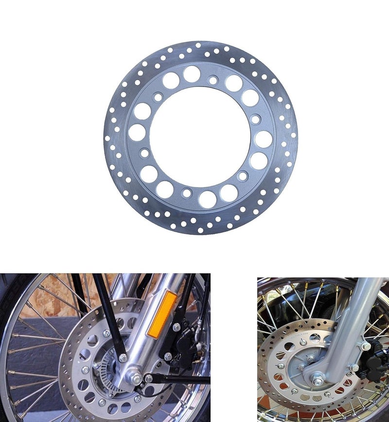 VTRUST Front Brake Disc Plate Compatible for Royal Enfield Continental GT/Thunderbrird 350X,500X / Interceptor/Himalayan/Classic Models Classic 500/350 Models (Front Brake Disc Plate) - Image 3