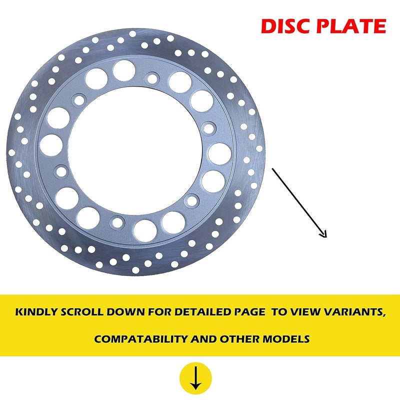 VTRUST Front Brake Disc Plate Compatible for Royal Enfield Continental GT/Thunderbrird 350X,500X / Interceptor/Himalayan/Classic Models Classic 500/350 Models (Front Brake Disc Plate) - Image 2