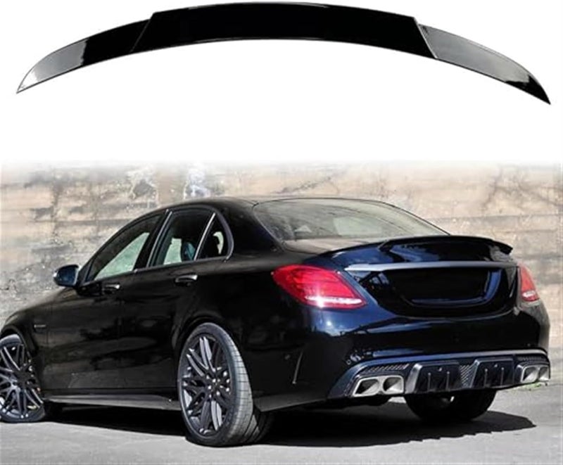 QASULER Gloss Black Rear Bumper Spoiler for C Class W206 - Image 3