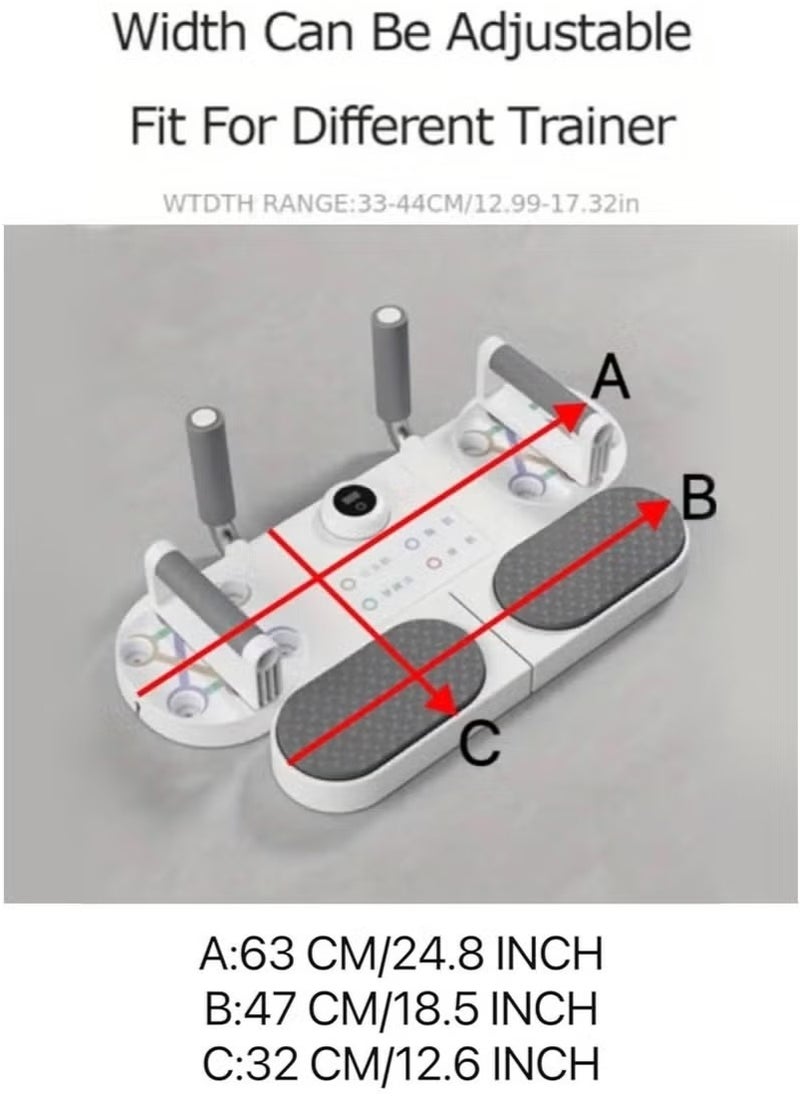Generic Push Up Fitness Board Multi functional plank support muscle training artifact with Timer & Nonslip Grip  - Image 4