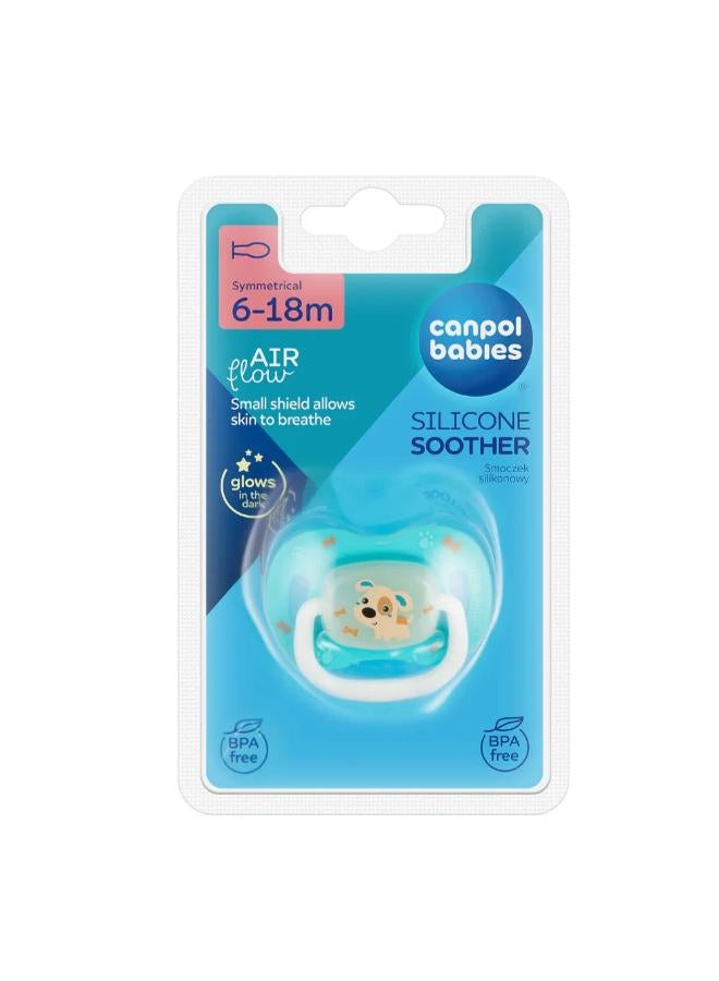 Canpol Babies Silicone Orthodontic Soother 6-18m – Blue - Image 1