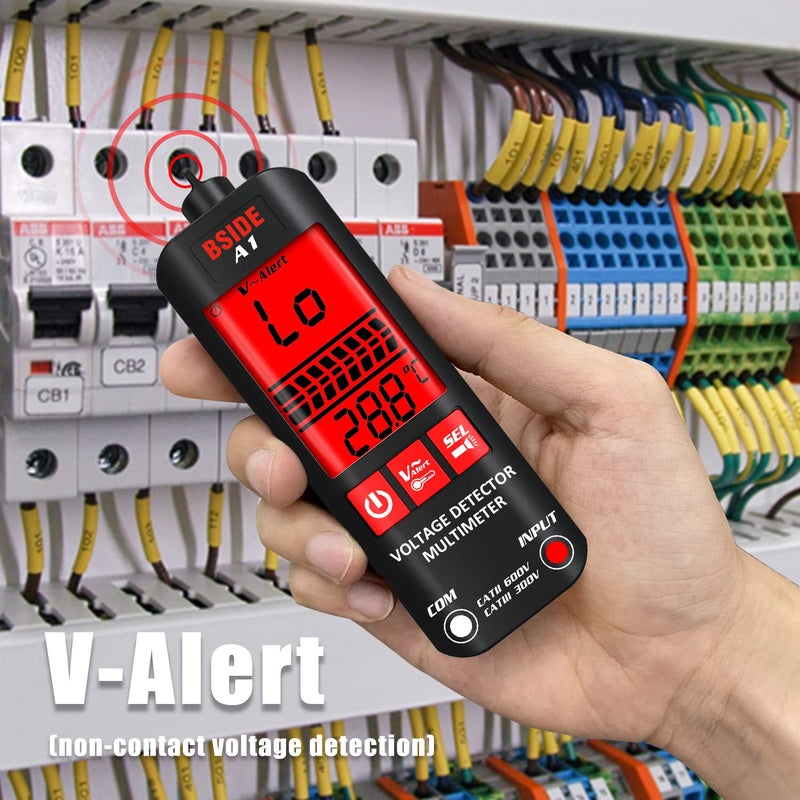 BSIDE Mini Automatic Digital Multimeter Large Display 3 Results Pen NonContact Voltage Detector DC AC 6V1000V90V1000V Ohm Meter Electrician NCV Wire Live - Image 5