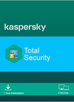 Kaspersky Total Security | 3 Devices 1 Year | 2025 | Digital License | Same Day Delivery