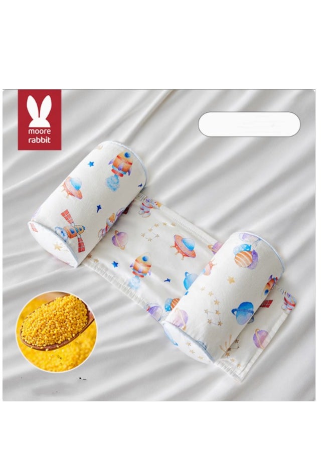 Moore Rabbit (7A Antibacterial And Mite Proof) Newborn Pure Cotton Soft And Comfortable Shaping Pillow 