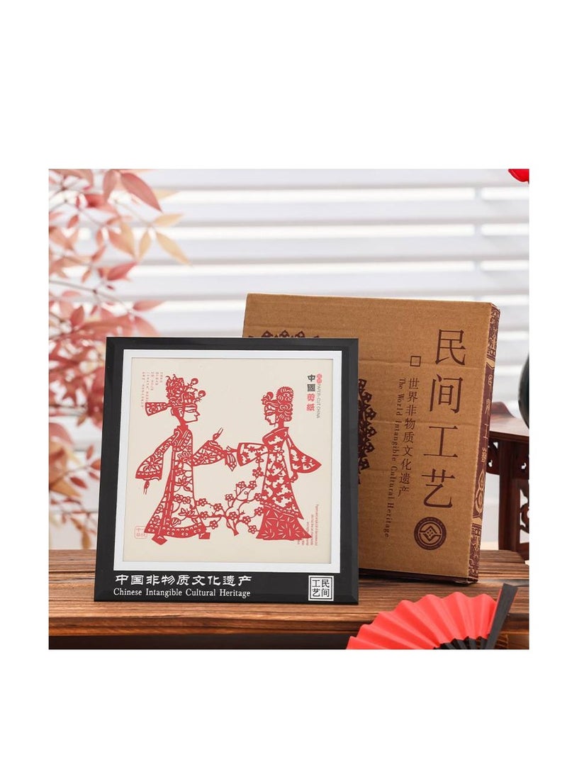 general Chinese paper-cutting decorations, gifts with Chinese characteristics, DIY, Chinese style, suitable for children, safe, decorative, educational games, parent-child interaction - Image 1