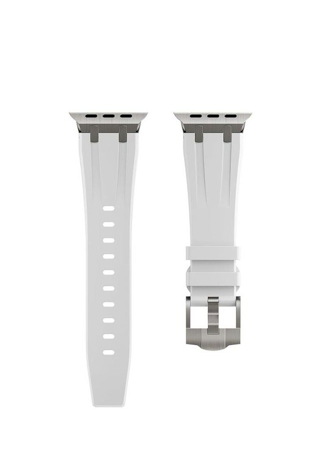 For Apple Watch 45mm Men's Outdoor Sports Bands For Series 8 White - Image 1