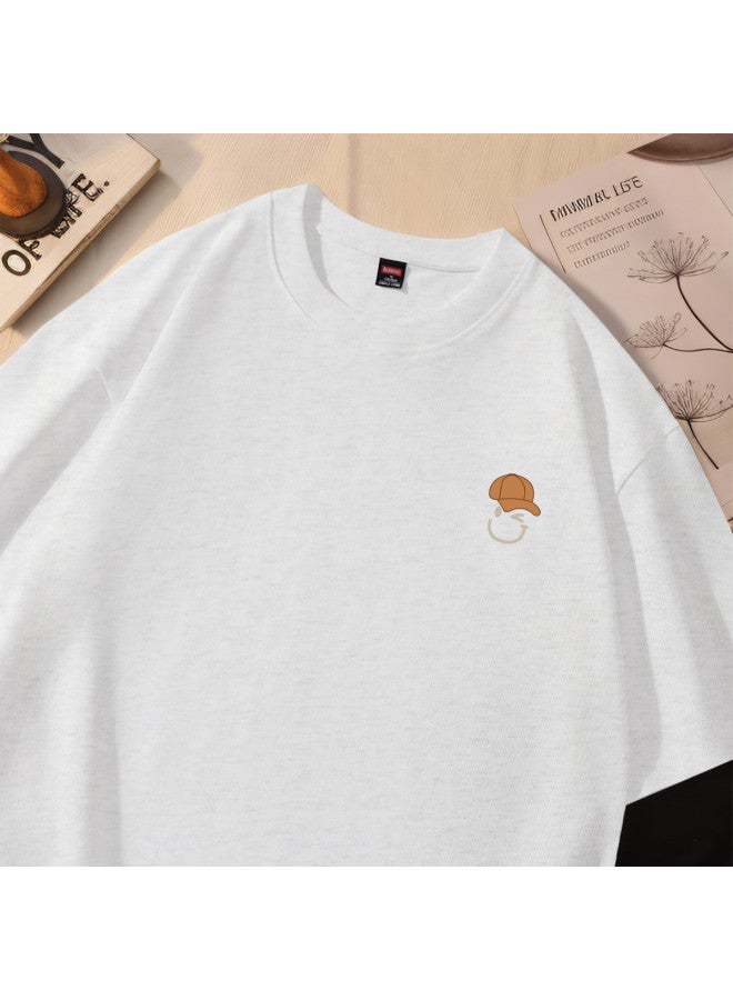 Baleno 100% Cotton Men's Short Sleeve T-shirt - Summer Loose Fit Fashion Korean Style Versatile Casual Top - Image 3