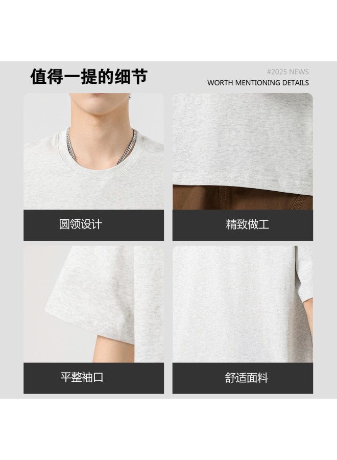 Baleno 100% Cotton Men's Short Sleeve T-shirt - Summer Loose Fit Fashion Korean Style Versatile Casual Top - Image 5