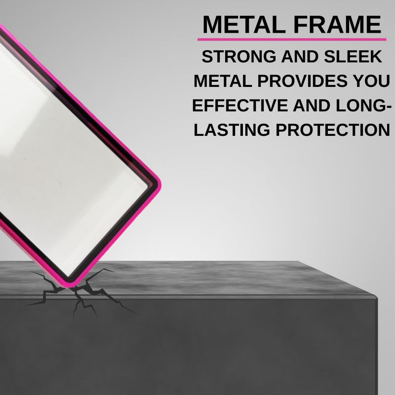 RedCap Magnetic Aluminum Graded PSA Slab Guard UV Resistant Glass 35PT Premium Protector Display Case For Standard PSA CGC Graded Sport Trading Cards - Pink Mirage - Image 3