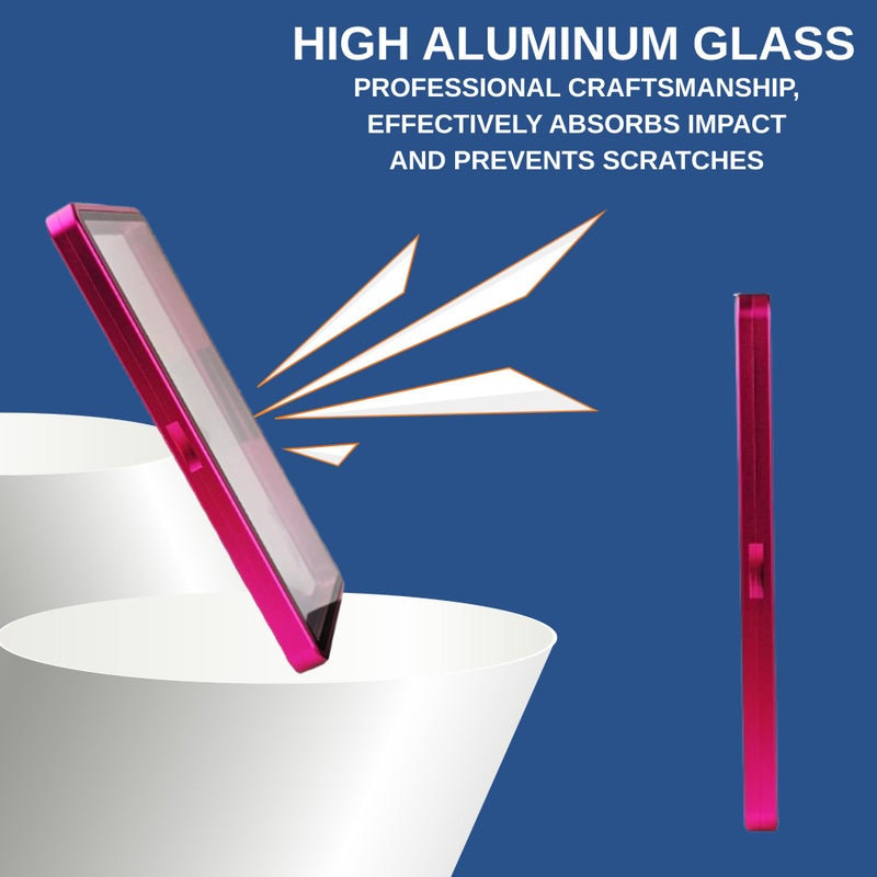 RedCap Magnetic Aluminum Graded PSA Slab Guard UV Resistant Glass 35PT Premium Protector Display Case For Standard PSA CGC Graded Sport Trading Cards - Pink Mirage - Image 5