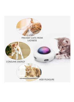 Furtey Cat Interactive Toy Kitten Automatic Feather Toy with Hair Collector, Smart Upgraded Moving Cats Toys 3 Adjustable Modes USB Rechargeable Cat Activated Toys  - Image 5