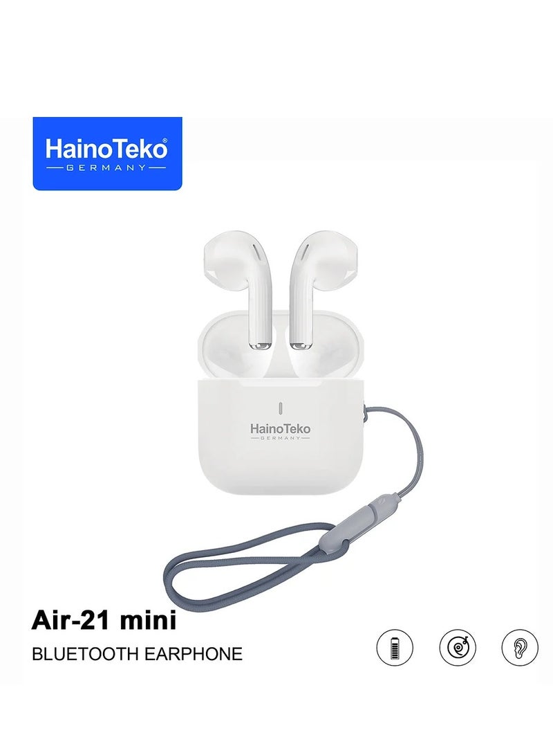 Haino Teko Air 21 Mini True Wireless Earbuds With Bass Music Clear Microphone - Image 2