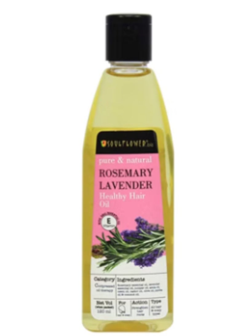 سول فلاور زيت شعر صحي بالروزماري واللافندر 120 مل - Image 1