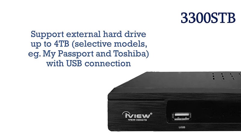 iview 3300STB ATSC Converter Box with Recording, Media Player, Built-in Digital Clock, Analog to Digital, QAM Tuner, HDMI, USB 3300STBA (New firmware) - Image 4