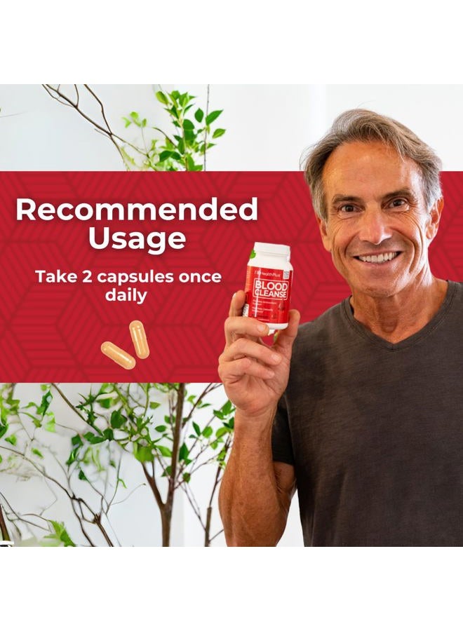 Health Plus تنظيف الدم, 753 ملغ, 90 كبسولة - Image 4
