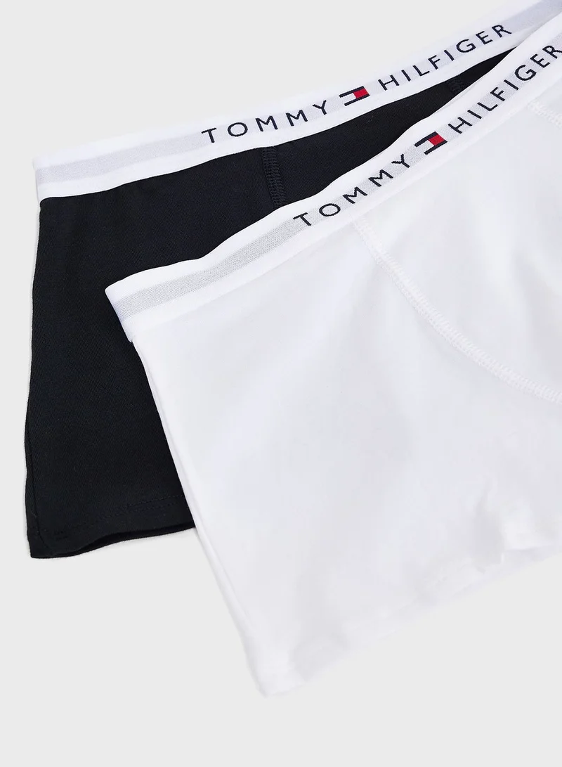 TOMMY HILFIGER Youth 2 Pack Logo Band Trunks