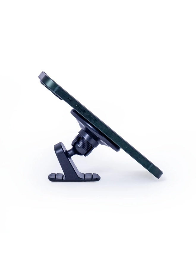 REBENUO Magnetic Car Phone Holder - Model RCP270, 360° Rotation, Strong and Secure Mount, Compatible with All Smartphones - Black - Image 3
