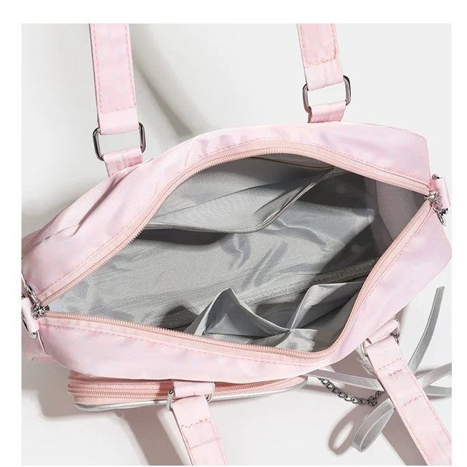 Korean Anime Style Polka Dot Clear Window Shoulder Bag - Image 4