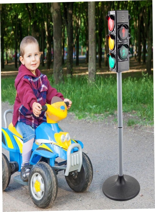 Jorzer Traffic Light Toy, Stop Light Manual/Auto Modes Traffic Lamp with ＆ Sound Height Adjustable Realistic Lights Educational Toys Birthday 27 Inch. - Image 5