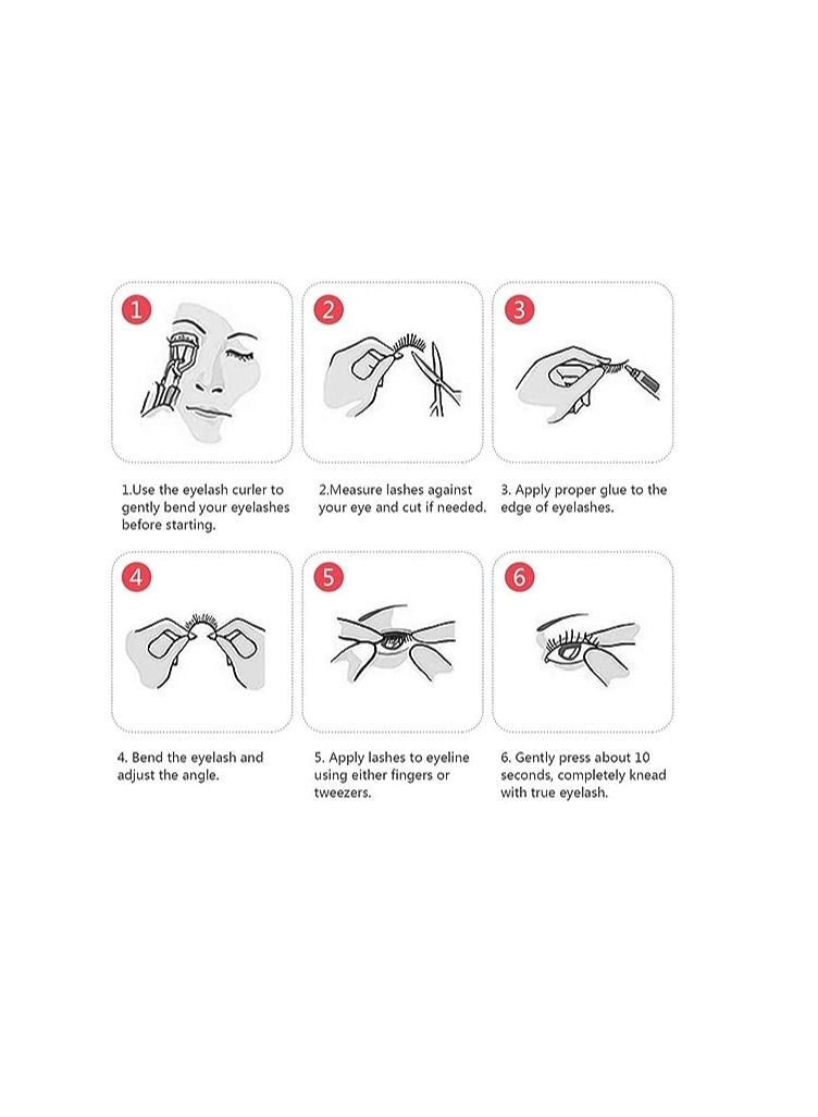 أوريتي الرموش الكاذبة، 5 أزواج ثلاثية الأبعاد الطبيعية رقيق - Image 4
