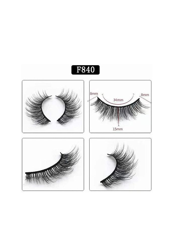 أوريتي الرموش الكاذبة، 5 أزواج ثلاثية الأبعاد الطبيعية رقيق - Image 3