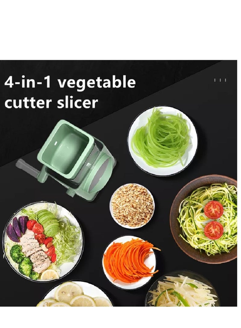 Cheese Grater, 3 in 1 Manual Vegetable Slicer, Kitchen Appliances Tools, Potato Chopper Rotary, Grater Veggie Chopper, Peeler Maker Machine Multifunctional Roller Grater Stainless Steel