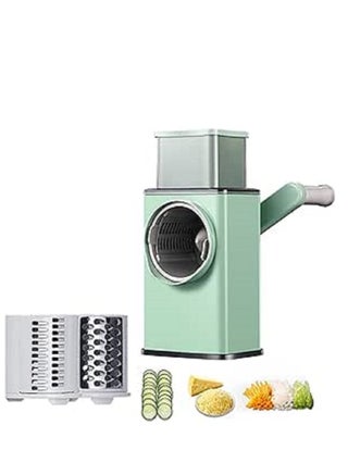 Cheese Grater, 3 in 1 Manual Vegetable Slicer, Kitchen Appliances Tools, Potato Chopper Rotary, Grater Veggie Chopper, Peeler Maker Machine Multifunctional Roller Grater Stainless Steel - pzsku/Z5B8C5367E07292BE2E18Z/45/_/1710786178/a2eacc2c-54fc-4abe-b6b4-32761ba8e026