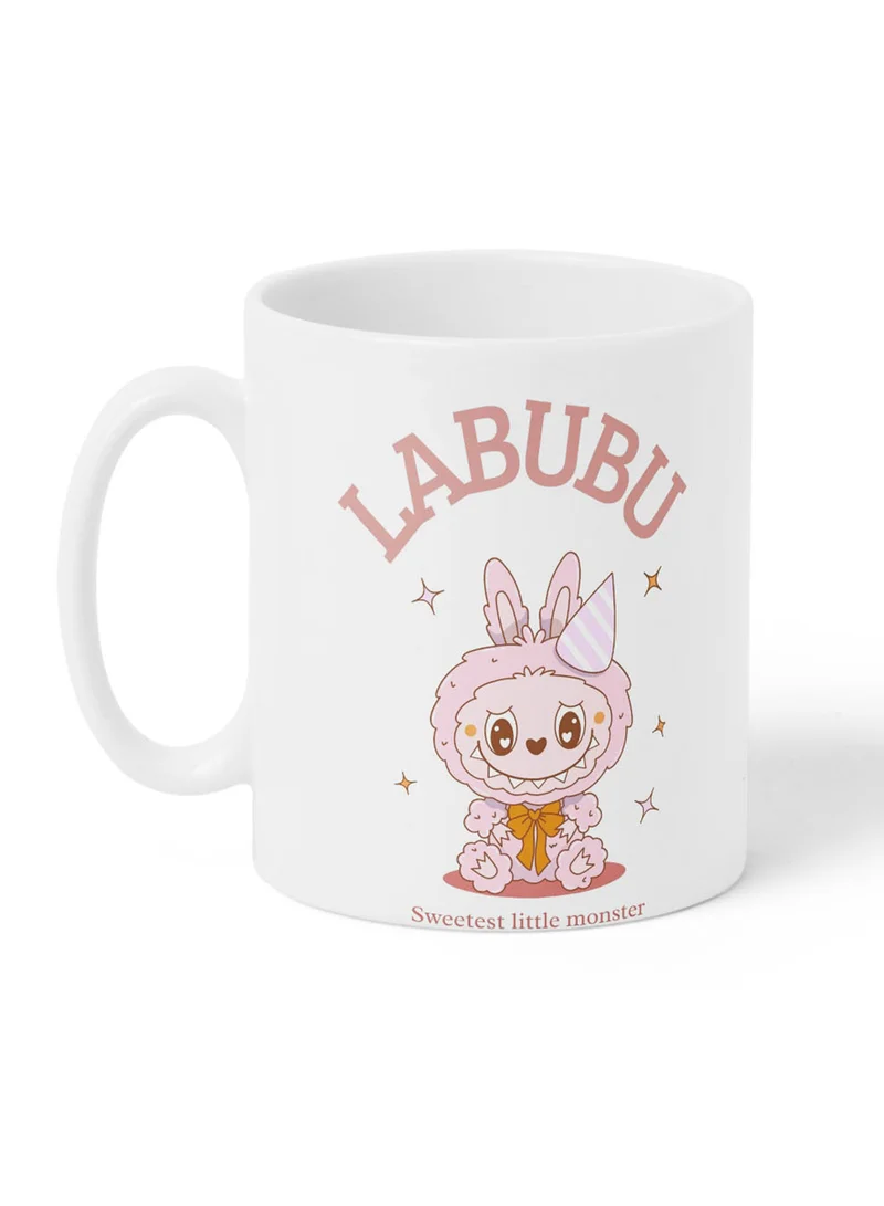 LOWHA 11 oz Ceramic Mug with Decorative Design on Both Sides