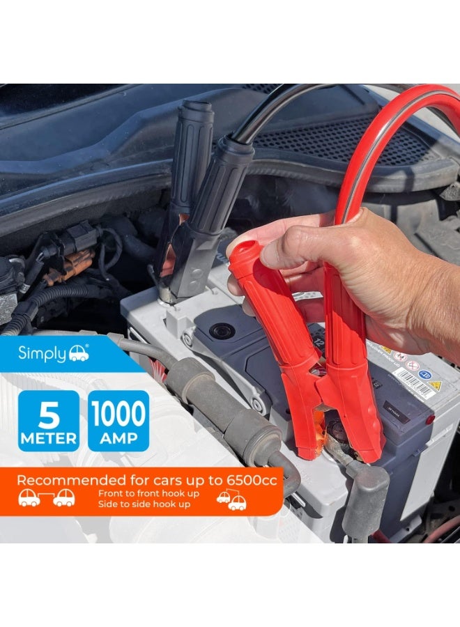 Professional Car Jump Starter Cable – 1000 Amps, 5 Meters, Suitable for Cars up to 6500cc - Image 2