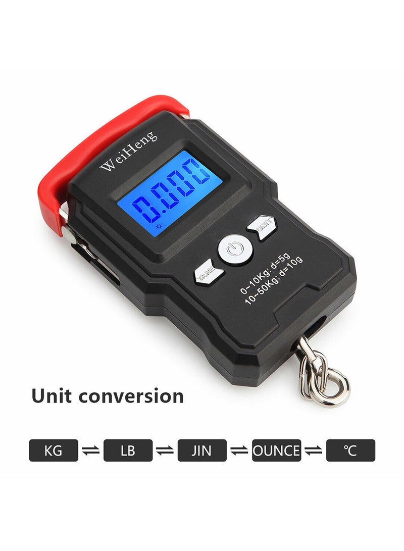 وي هانج ميزان حقائب السفر المحمول مع خطاف تعليق - 50 كجم - Image 4