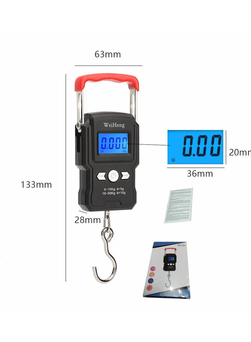 وي هانج ميزان حقائب السفر المحمول مع خطاف تعليق - 50 كجم - Image 5