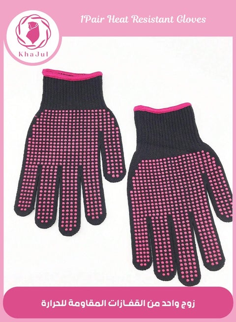 2PCS Hair Styling Tools Set,  Heat Resistant Gloves for Curling, Wavy, Dyeing