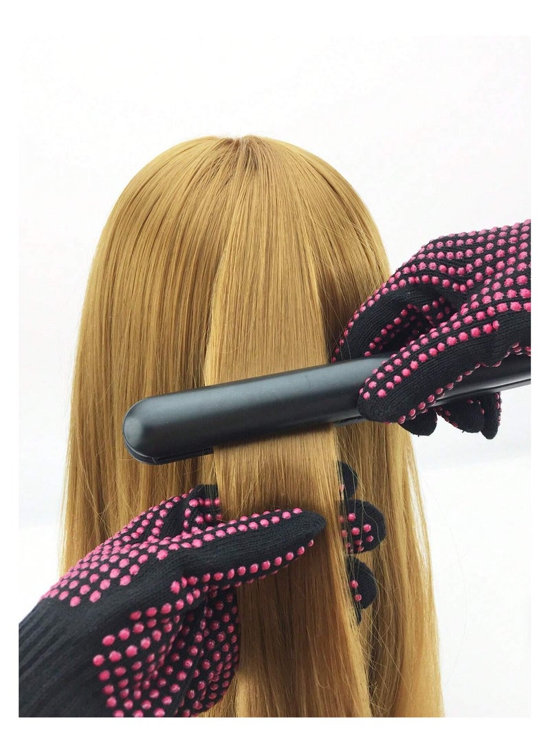 RTYY - 2PCS Hair Styling Tools Set, Hair Straightener Iron and Heat Resistant Gloves for Curling, Wavy, Dyeing and Styling Hair Comb Hair Comb Hair Brushes - Image 1