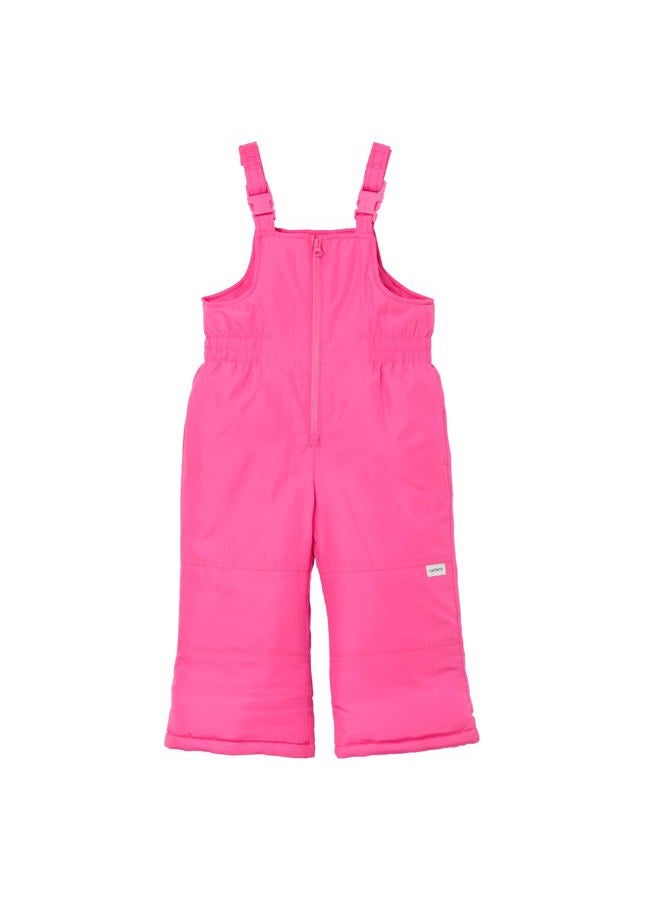 carter's Unisex Kids Insulated Snow Bib Snow-ver-all Ski Pants, Fuchsia, 24 Months - Image 1