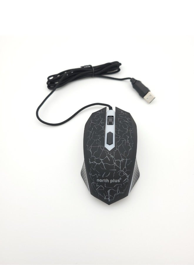 North Plus Phantom MK300 RGB Gaming Keyboard & Mouse Combo – 104-107 Keys, 1600 DPI, 4 Programmable Mouse Buttons, USB Wired, Customizable RGB Lighting, Portuguese Designed for Ultimate Gaming Precision - Image 2