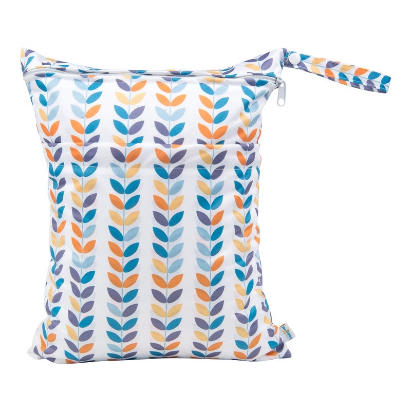 babygoal Wet Dry Bags for Baby Cloth Diapers, Washable Travel Bags, Beach, Pool, Gym Bag for Swimsuits & Wet Clothes with Two Zippered Pockets 3 Pack(S,M,L), 3SML03 - Image 4