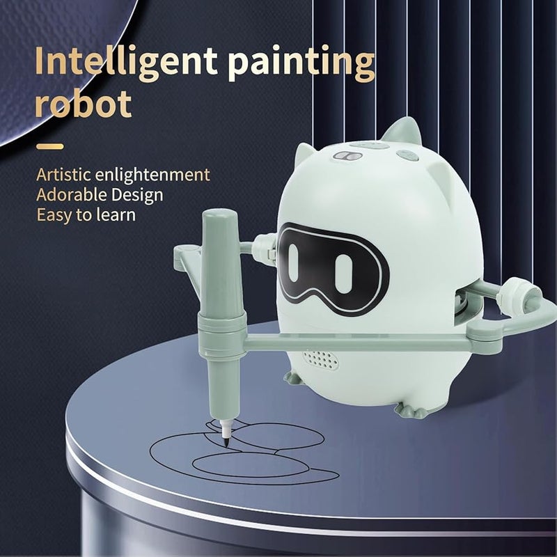 روبوت الرسم الآلي للأطفال لعبة تعليمية للتعلم مع ١٠٠ بطاقة - Image 3