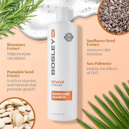 BOSLEYMD BosRevive Volumizing Conditioner for Thinning, Color/Chemically-Treated Hair – DHT Blocker, Sulfate-Free, Vegan, Biotin, Saw Palmetto & Rosemary – Thicker, Fuller Hair – 33.8 Fl Oz. - Image 3