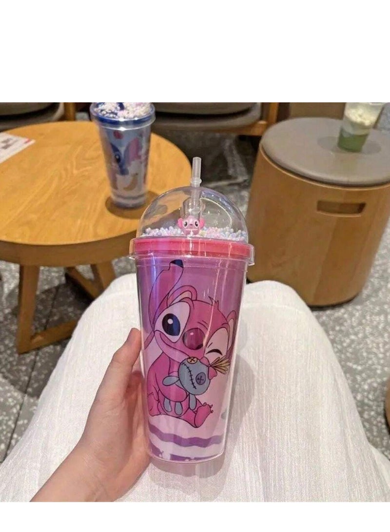 زجاجة تجميد جل ثلجي مجمد بغطاء أكريليك مع شفاطة، كوب أكريليك بغطاء وشفاطة للمشروبات الباردة والمثلجة، كوباية عالية الجودة للآيس كوفي والعصائر والمياه الباردة، تصميم عملي للحفاظ على برودة المشروبات، خفيفة الوزن ومقاومة للكسر، سهلة التنظيف، مناسبة للاستخدام اليومي في المنزل والمكتب والسفر، مثالية للمشروبات المثلجة والثلج، متعددة الألوان. - Image 4