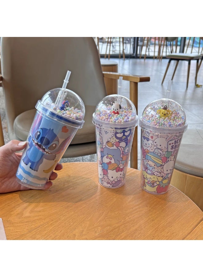 زجاجة تجميد جل ثلجي مجمد بغطاء أكريليك مع شفاطة، كوب أكريليك بغطاء وشفاطة للمشروبات الباردة والمثلجة، كوباية عالية الجودة للآيس كوفي والعصائر والمياه الباردة، تصميم عملي للحفاظ على برودة المشروبات، خفيفة الوزن ومقاومة للكسر، سهلة التنظيف، مناسبة للاستخدام اليومي في المنزل والمكتب والسفر، مثالية للمشروبات المثلجة والثلج، متعددة الألوان. - Image 5