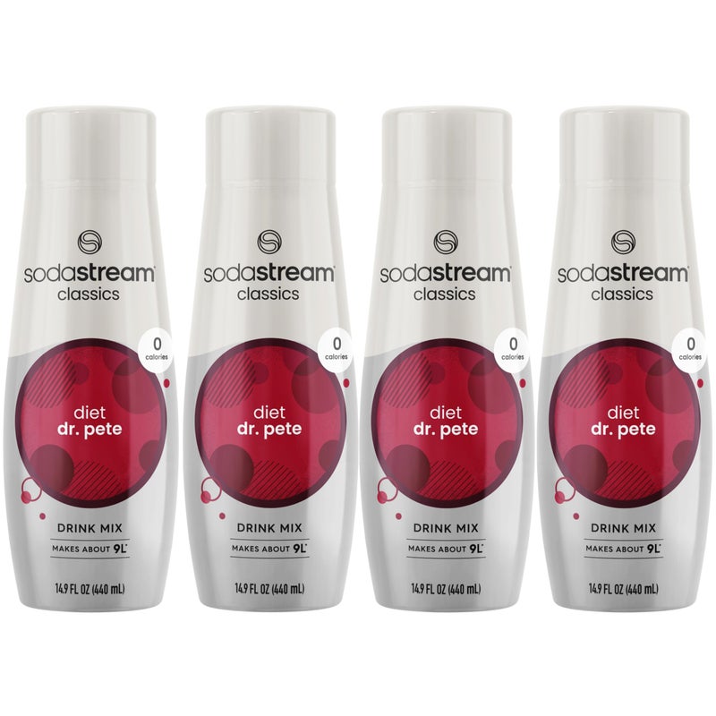 SodaStream سودا ستريم - مزيج مشروب دايت دكتور بيت - لصانعي المياه الغازية - يحول 9.5 جالون من المياه الفوارة إلى دايت دكتور بيت اللذيذ - بدون سكر أو شراب الذرة عالي الفركتوز - 14.9 أونصة سائلة، عبوة من 4 - Image 1