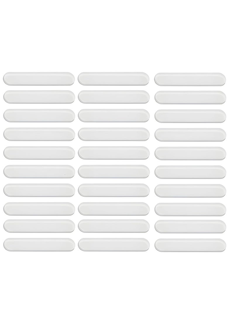 ZNUJ ZNUJ Silicone AntiCollision Door Stopper Strip Drawer Cabinets Rectangle Mute Protection Pads Furniture Cabinet Door Adhesive Bumper for Kitchen Cabinets Pack of 20  - Image 1
