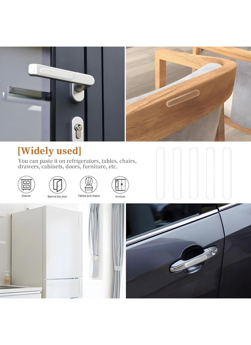 ZNUJ ZNUJ Silicone AntiCollision Door Stopper Strip Drawer Cabinets Rectangle Mute Protection Pads Furniture Cabinet Door Adhesive Bumper for Kitchen Cabinets Pack of 20  - Image 4