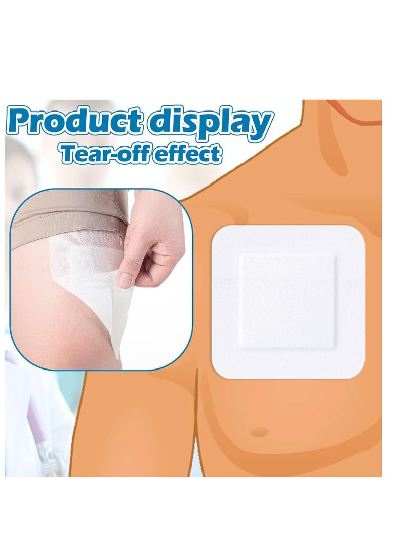 VIUAUAX 10 Pieces Bordered Gauze, Non-Woven Dressings, Waterproof Gauze Pads, Breathable Bandage Wrapped Separately  - Image 4