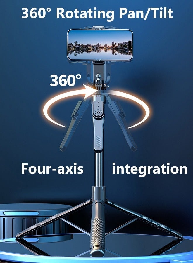 كيلا عصا سيلفي جديدة من سبائك الألومنيوم لعام 2024، مثبتة للهاتف، تدور 360 درجة، متعددة الوظائف، حامل ثلاثي القوائم محمول 35-210 سم مع حامل هاتف لاسلكي للتحكم عن بعد وإضاءة LED جميلة مناسبة لجميع الهواتف المحمولة - Image 3